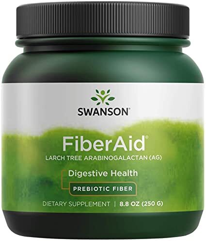 Swanson FiberAid lærk-arabinogalactan som pulver i pakke på 250 g