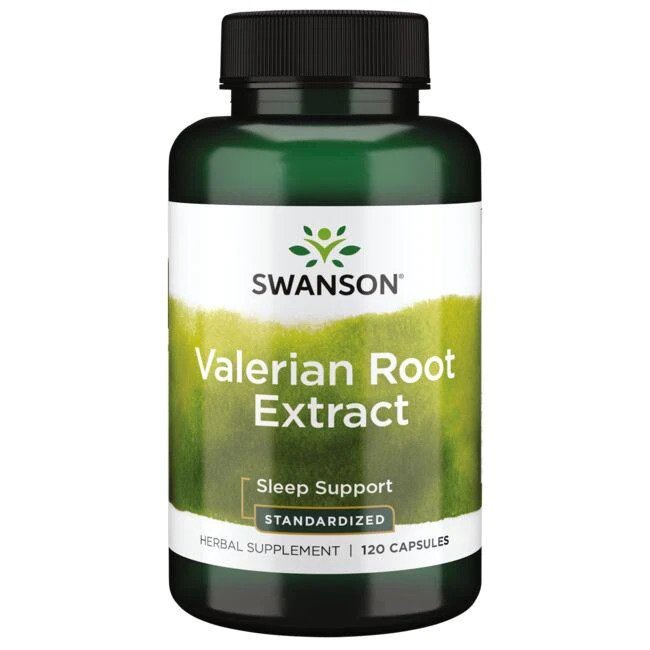 Swanson Valerian Root Extract, pakke med 120 kapsler med baldrianrod