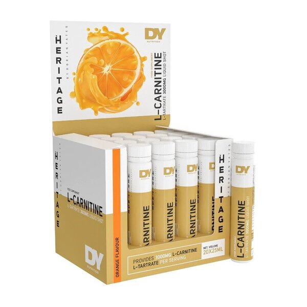Dorian Yates flydende L-karnitin 3000 med appelsinsmag, 20 x 25 ml