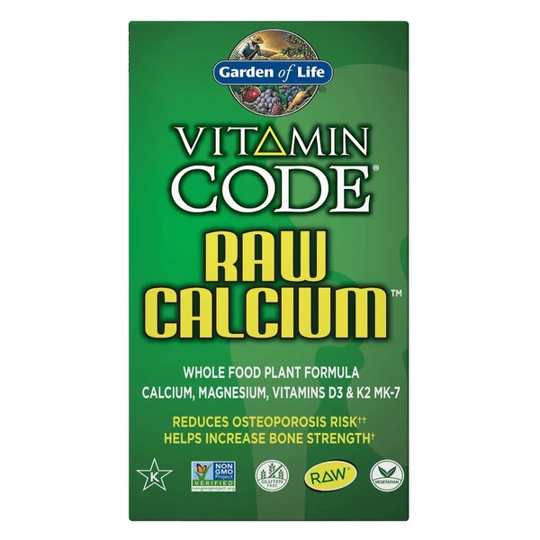 Beholder Garden of Life Vitamin Code Raw Calcium med 120 vegetabilske kapsler