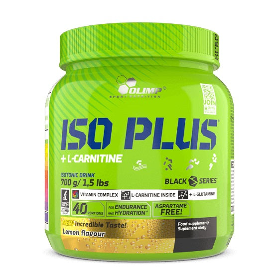 Pakke Olimp Nutrition Iso Plus isotonisk drikkepulver med citronsmag, 700 g