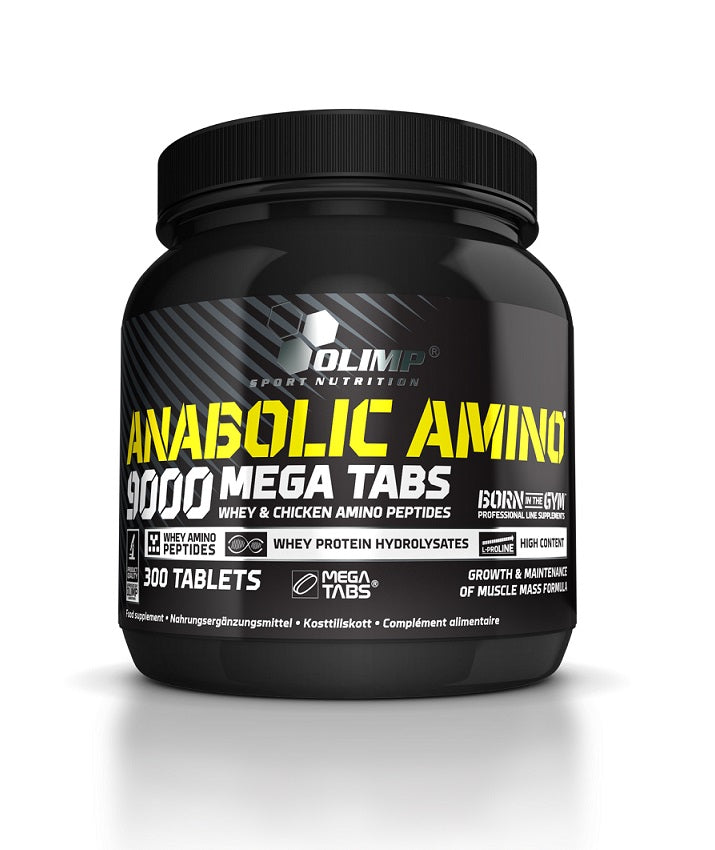 Pakning med Olimp Nutrition Anabolic Amino 9000 Mega Tabs, 300 tabletter