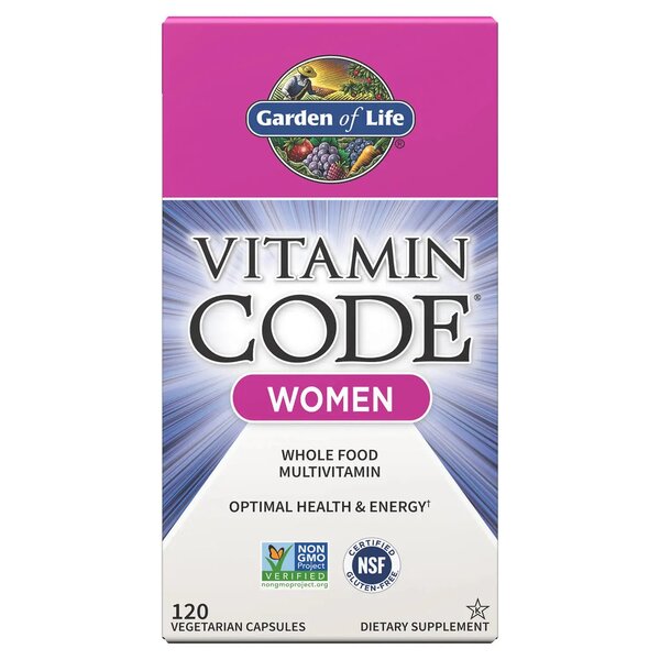 Pakning med Garden of Life Vitamin Code Women multivitamin, 120 vcaps