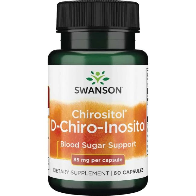Swanson D-Chiro-Inositol 85 mg kosttilskud, pakke med 60 kapsler