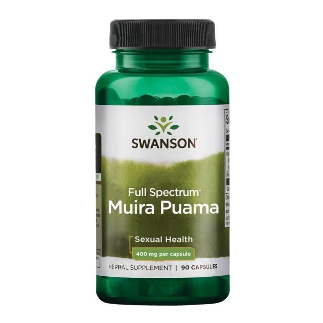 Swanson Full Spectrum Muira Puama 400 mg, kosttilskud med 90 kapsler
