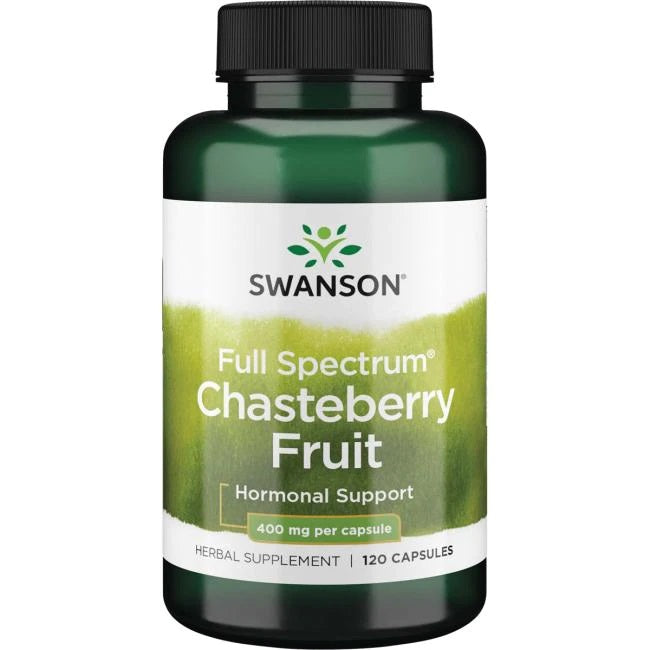 Beholder Swanson Vitex kyskebær 400 mg med 120 kapsler