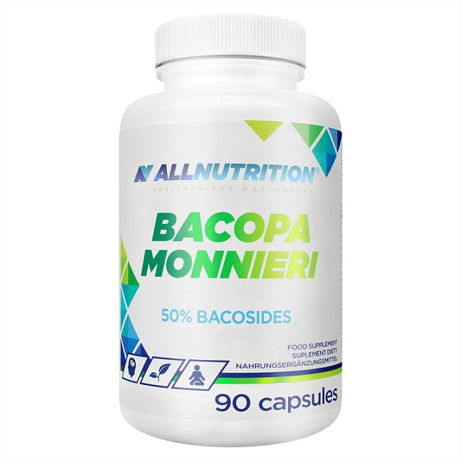 Beholder med Allnutrition Bacopa monnieri, 90 kapsler