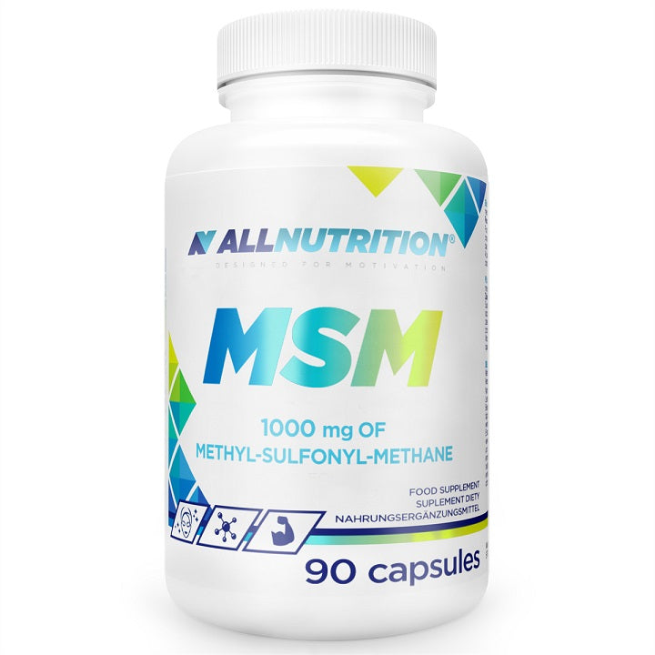 Allnutrition MSM 1000 mg kosttilskud, pakke med 90 kapsler
