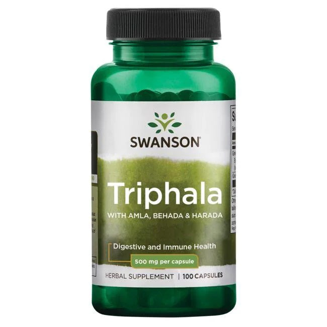 Pakning med Swanson Triphala 500 mg, 100 kapsler