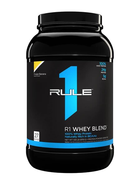 Rule One R1 Whey Blend valleproteinpulver i smagen Frozen Banana, 878 g