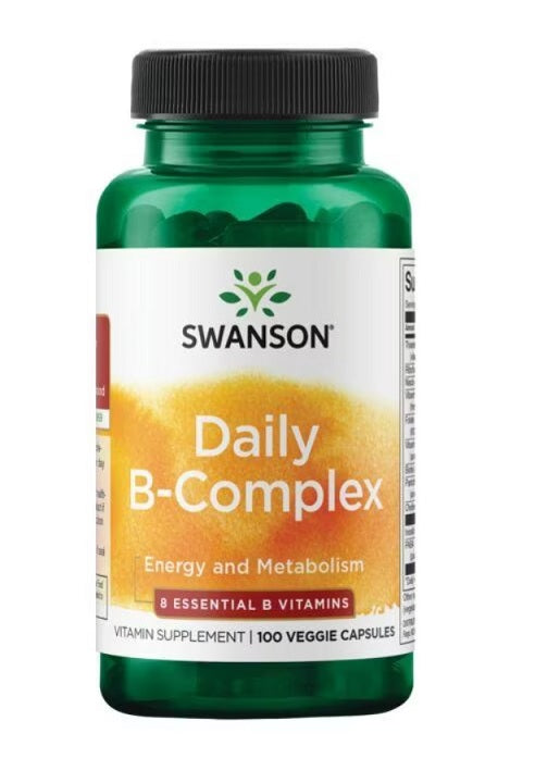 Swanson Daily B-complex, pakke med 100 vegetariske kapsler
