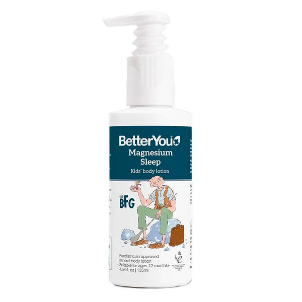 BetterYou Magnesium Sleep Kids Body Lotion, bodylotion til børn, 135 ml