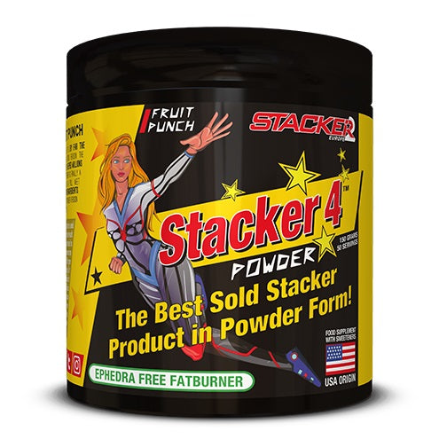 Bøtte med Stacker2 Stacker 4 Powder i smagen Fruit Punch, 150 g