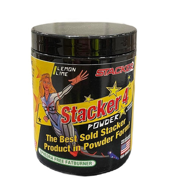 Beholder med Stacker2 Europe Stacker 4 Powder, Lemon Lime, 150 g