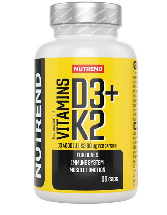 Nutrend Vitamins D3 + K2, pakke med 90 kapsler