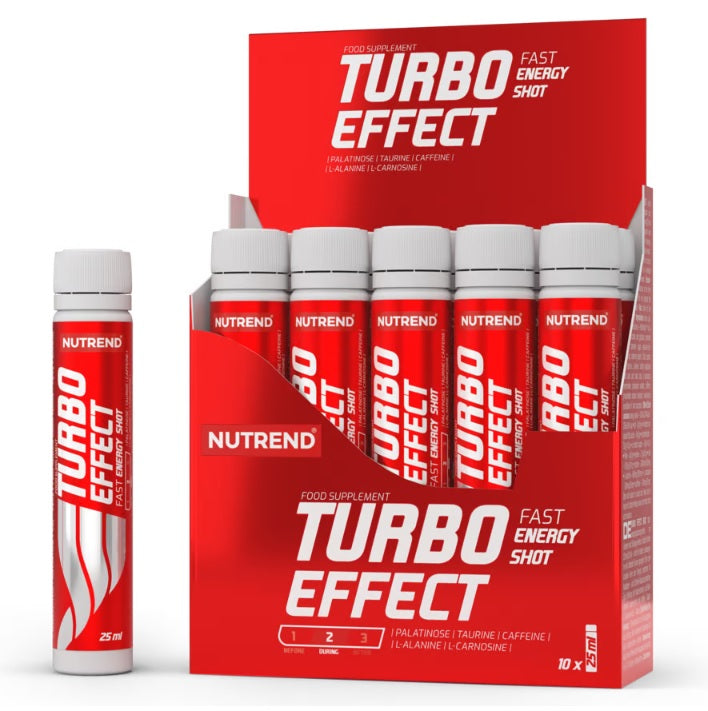Nutrend Turbo Effect Shot, pakke med 10 shots à 25 ml