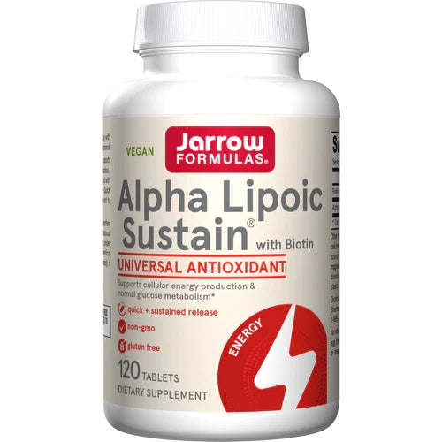 Jarrow Formulas Alpha Lipoic Sustain with Biotin, pakke med 120 tabletter