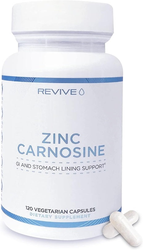Pakning med Revive zink-karnosin, 120 vegetabilske kapsler