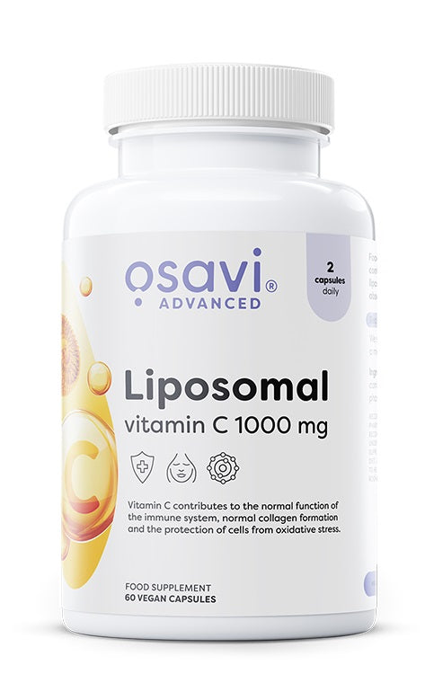 Dåse med Osavi Liposomal Vitamin C 1000 mg, 60 vegetabilske kapsler