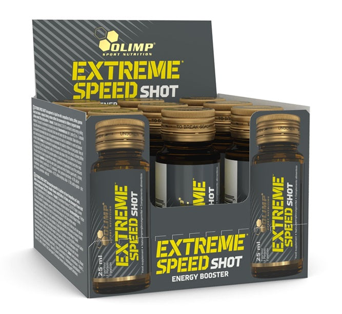 Pakke med Olimp Nutrition Extreme Speed Shot, 9 ampuller à 25 ml