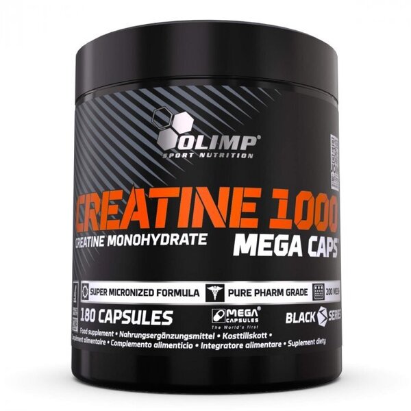 Pakning med Olimp Nutrition Creatine 1000, 180 kapsler