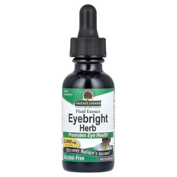 Flaske med Nature's Answer flydende ekstrakt af øjentrøst, 30 ml