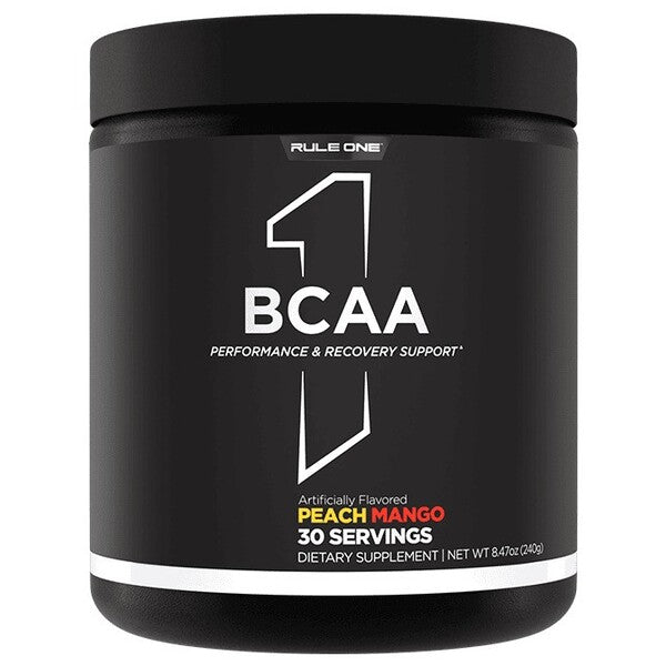 Rule One BCAA-pulver i smagen Peach Mango, 240 g