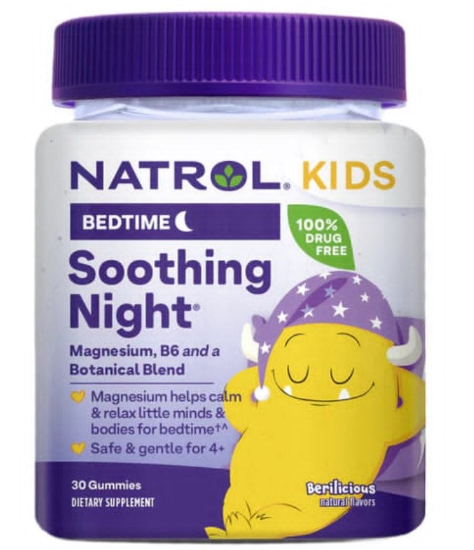 Natrol gummibonbons til børn, pakke med 30 vingummier med vitamin B6 og magnesium