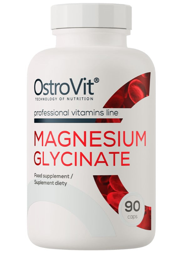 Pakning med OstroVit magnesiumglycinat, 90 kapsler