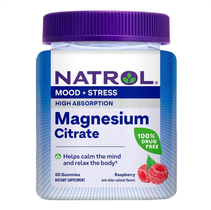 Pakke med Natrol Magnesium Citrate, 60 tyggelige vingummier