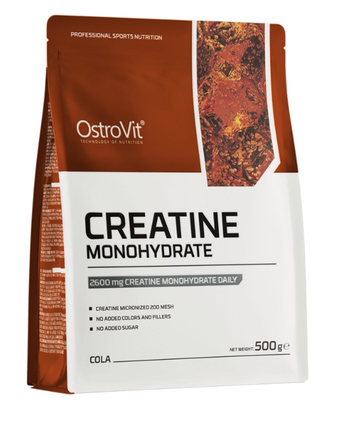 Pakning med OstroVit kreatinmonohydrat med colasmag, 500 g