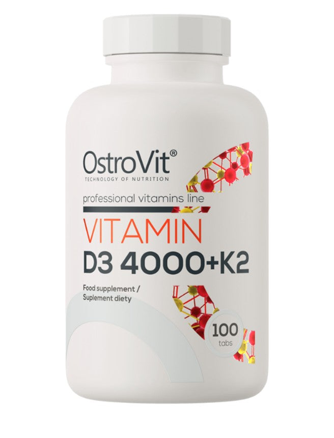 OstroVit D3-vitamin 4000 + K2 i pakke med 100 tabletter