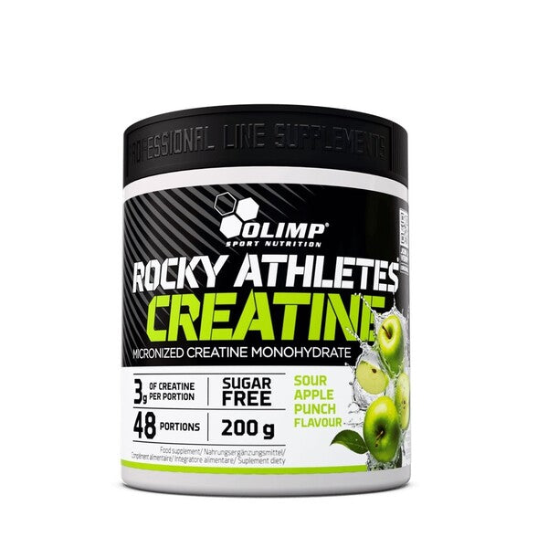 Olimp Nutrition Rocky Athletes Kreatin i smagen Sour Apple Punch, 200 g