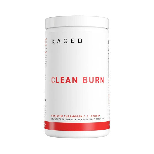 Pakning med Kaged Muscle Clean Burn kosttilskud med grøn te-ekstrakt, 180 vcaps