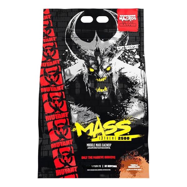 Mutant Mass Extreme 2500 mass gainer-pulver, Triple Chocolate, 9070 g