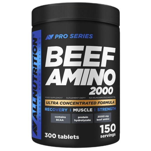 Allnutrition Beef Amino 2000, pakke med 300 tabletter med oksekødsprotein