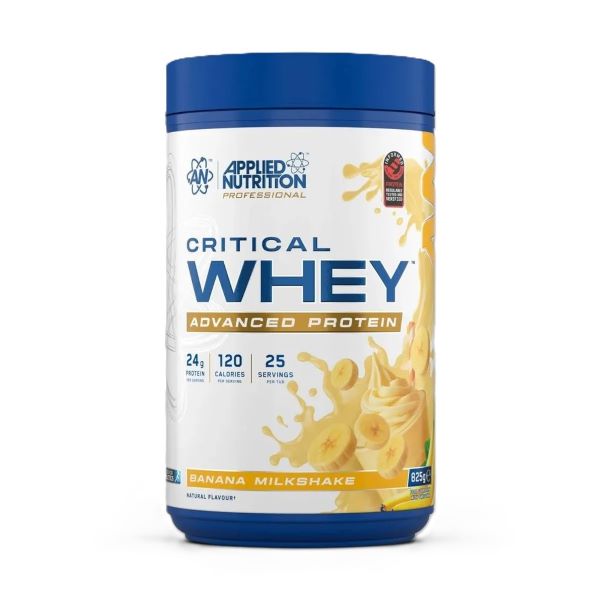 Applied Nutrition Critical Whey valleproteinpulver i smagen Banana Milkshake, 825 g
