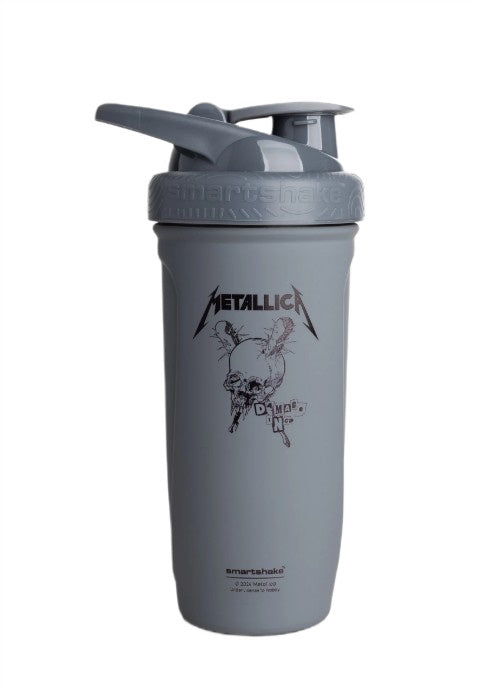 SmartShake Reforce Stainless Steel shaker i rustfrit stål med Metallica Damage Inc. motiv, 900 ml