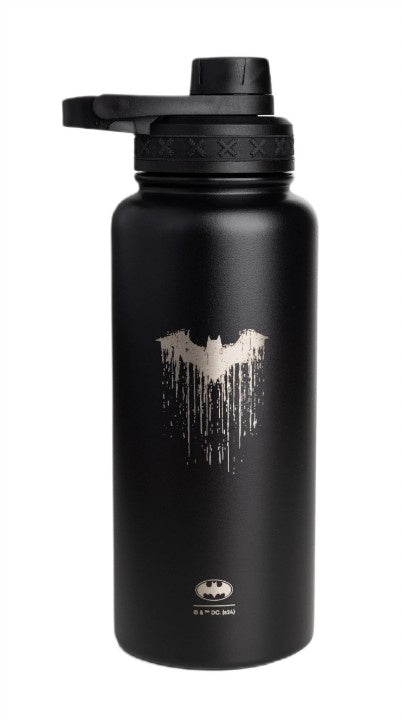SmartShake Bohtal isoleret sportsflaske i rustfrit stål med Batman Logo Drip, 960 ml