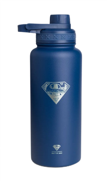 SmartShake Bohtal isoleret drikkedunk i rustfrit stål med DC Comics Superman-logo, 960 ml