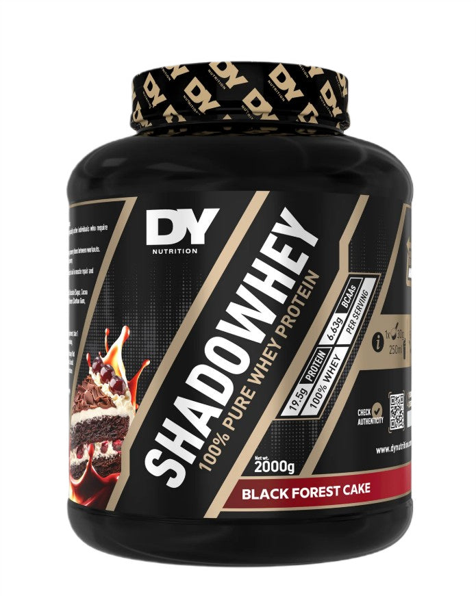 Pose med Dorian Yates ShadoWhey valleprotein, Black Forest Cake, 2000 g