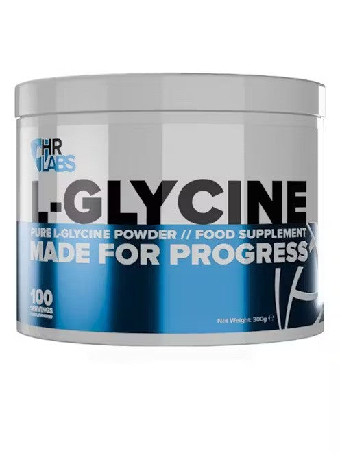 Pakning med HR Labs L-glycin pulver, 300 g
