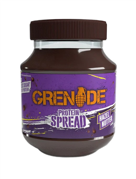 Glas med Grenade Protein Spread i smagen Hazel Nutter, 360 g