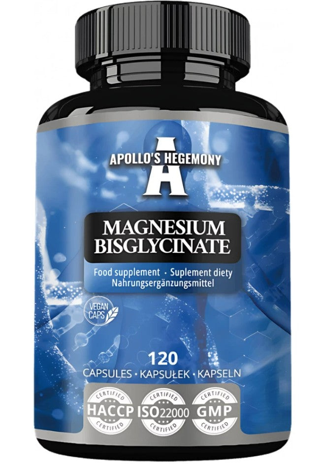 Apollo's Hegemony magnesiumbisglycinat, pakke med 120 vcaps