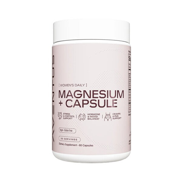 Pakke med Aventus Supplements Magnesium, 60 kapsler med magnesiumbisglycinat