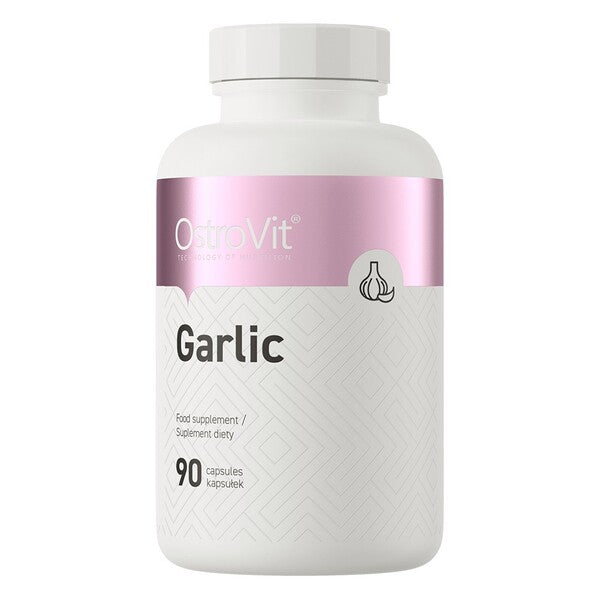 Pakning med OstroVit Hvidløg, 90 softgel-kapsler med lugtfrit hvidløgsolieekstrakt
