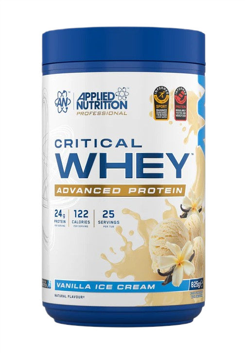 Applied Nutrition Critical Whey valleproteinpulver i smagen vaniljeis, 825 g