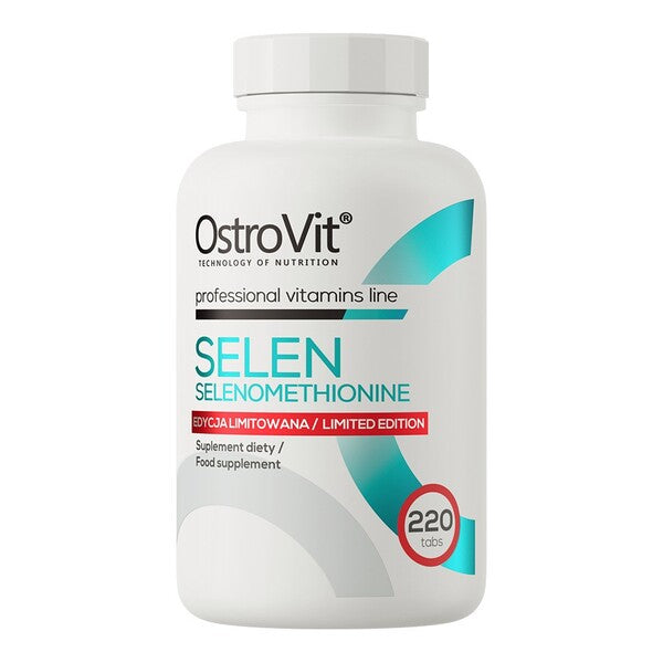 Pakning med OstroVit selen, 220 tabletter med L-selenomethionin