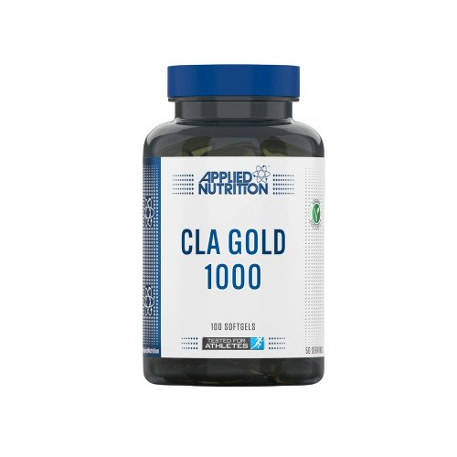 Beholder med Applied Nutrition CLA Gold 1000, 100 bløde kapsler