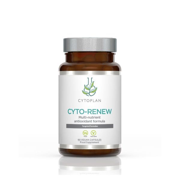 Beholder med Cytoplan Cyto-Renew antioxidantblanding, 60 vcaps